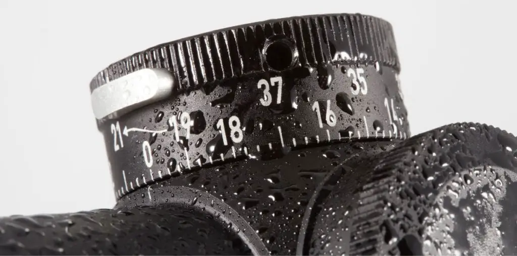 Numbers on a rifle scope
