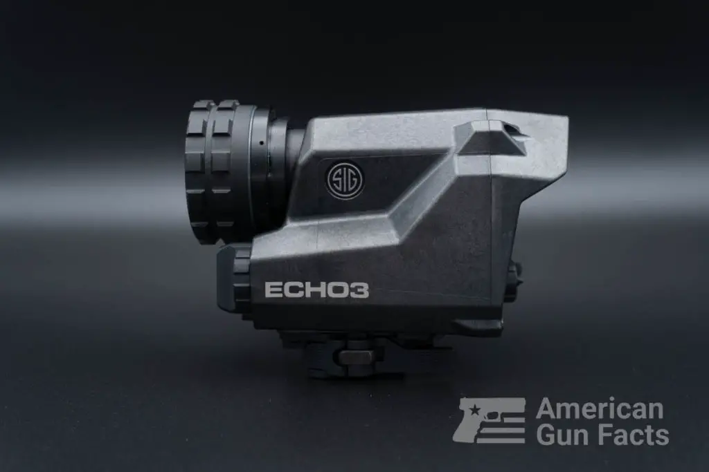 Sig Echo 3 Thermal Scope in black studio background