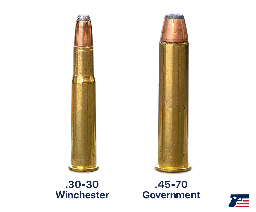 45-70 vs 30-30 Bullet Comparison Side by Side