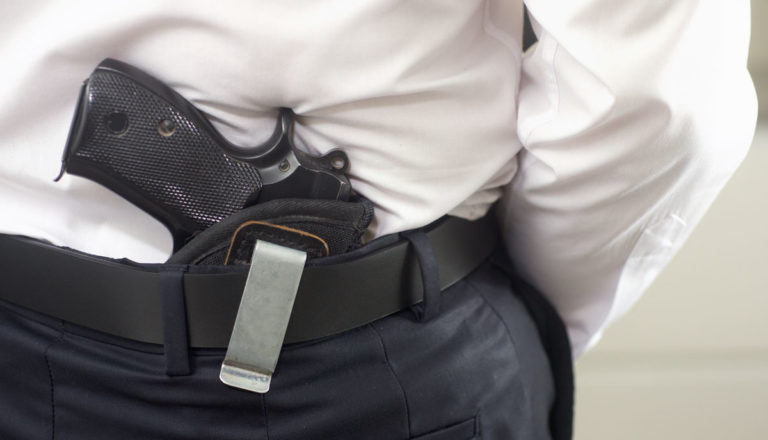 Concealed Pistol in Waist Band
