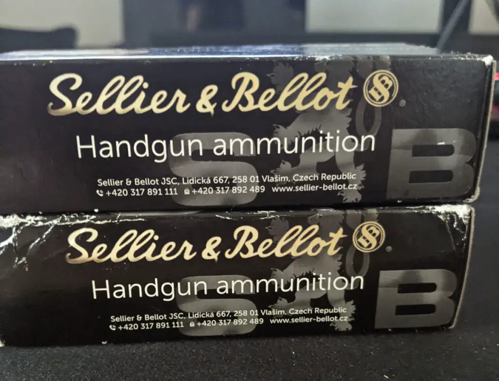 .380 Ammo in boxes from Sellier & Bellot
