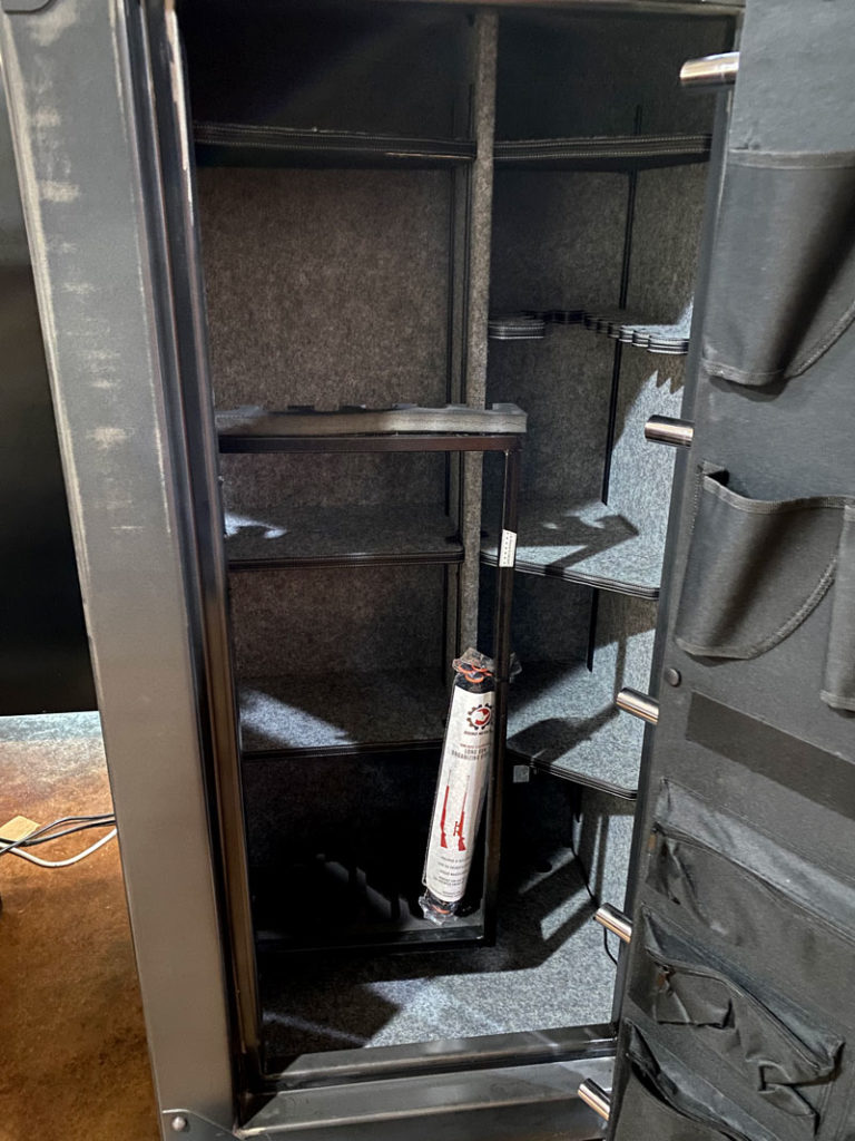 Inside of a Rhino Safe