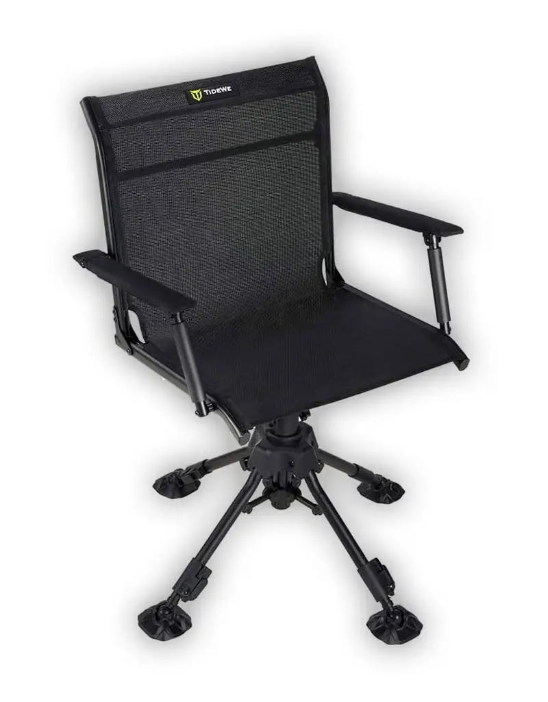Tidewe swivel hunting chair in black