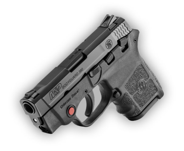 S&W Bodyguard 380 with a red laser dot