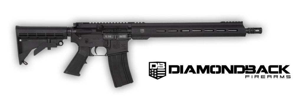 Diamondback AR-15 Rifle Isolated