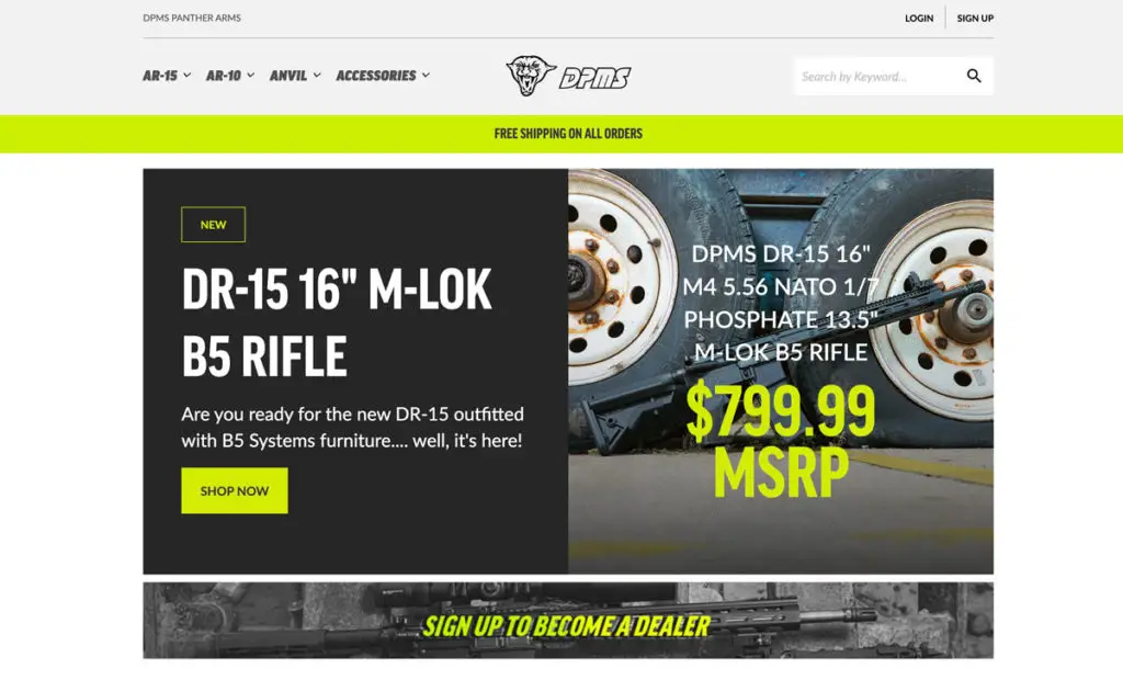 DPMS Panther Website Screenshot