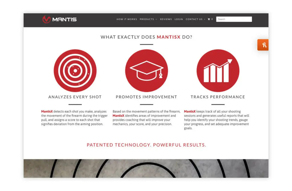 Mantis company website homepage