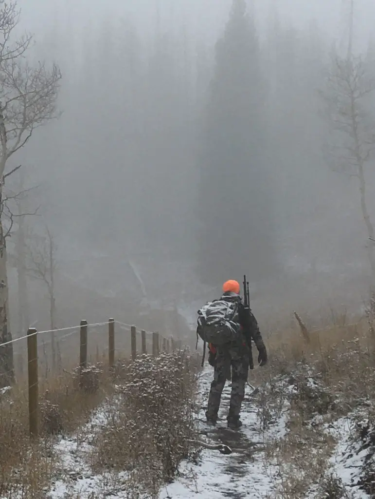 Hunting in snowy mountains with the Athlon Ares BTR on a rifle