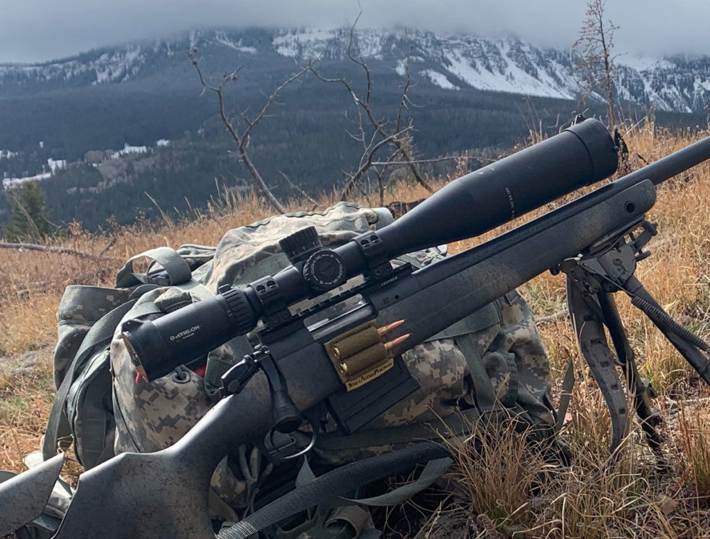 Athlon Ares BTR in mountain range hunting