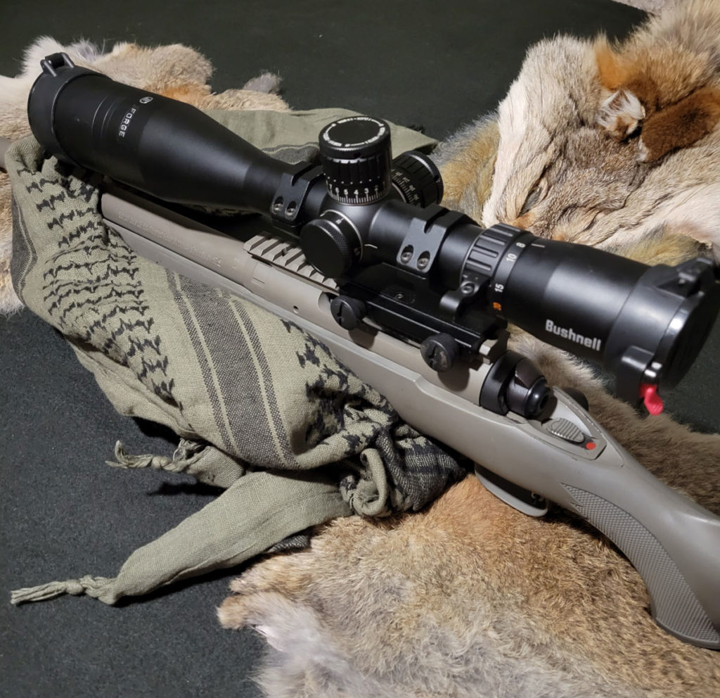 Bushnell Forge Rifle Scope mounted on rifle