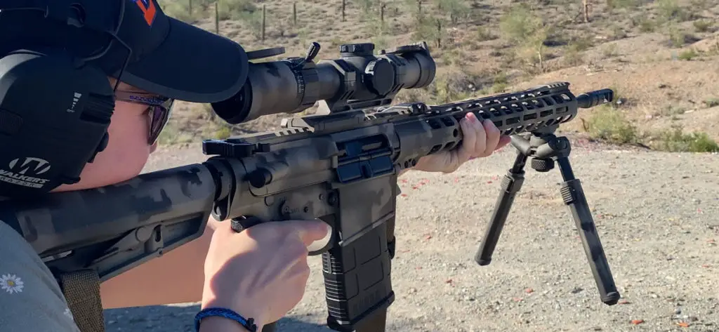 Sig Sauer Tango MSR carrying with ar15 rifle weight test