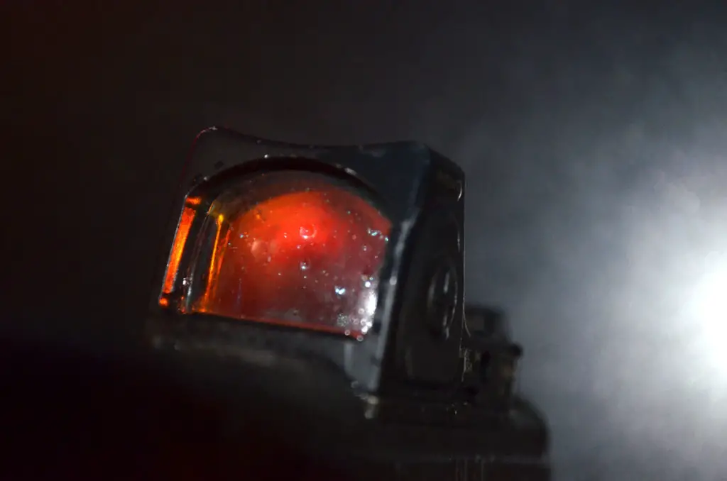 Trijicon RMR Red Dot at night