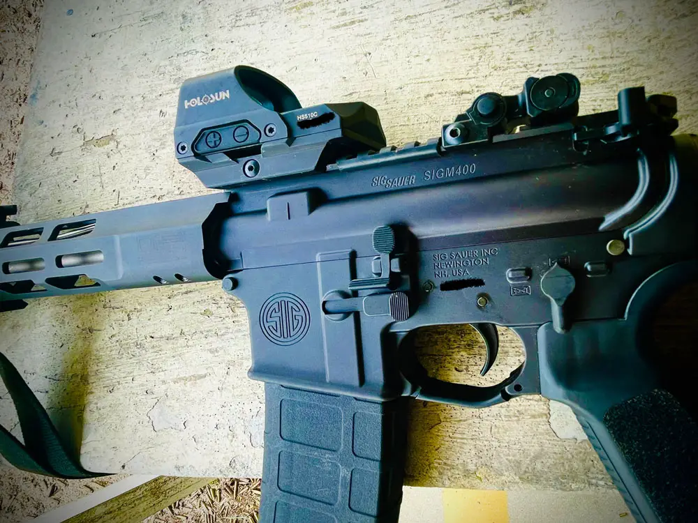 Holosun 510 red dot site rifle mount