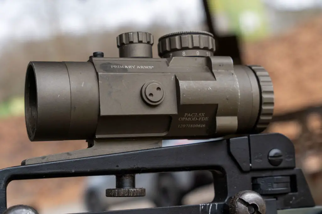 Mounted Primary Arms SLx 2.5 Compact 2.5x32 Prism Scope