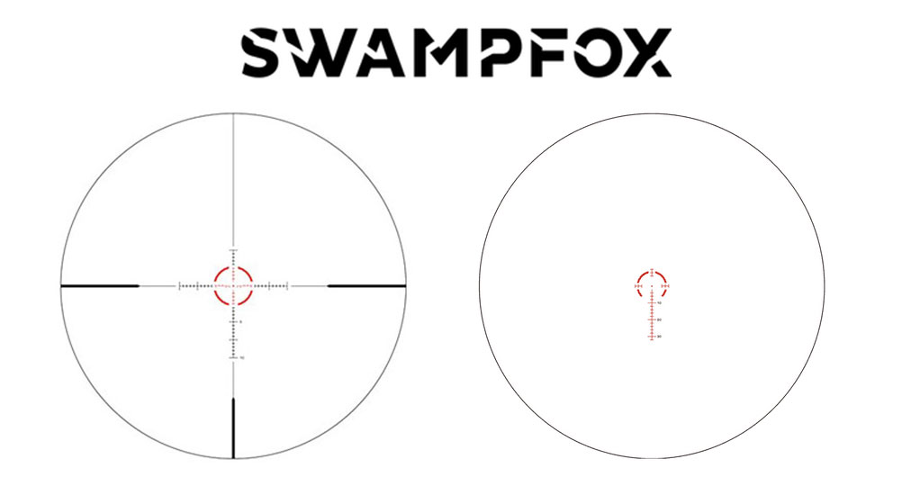 SwampFox Arrowhead LPVO Rifle scope reticle options