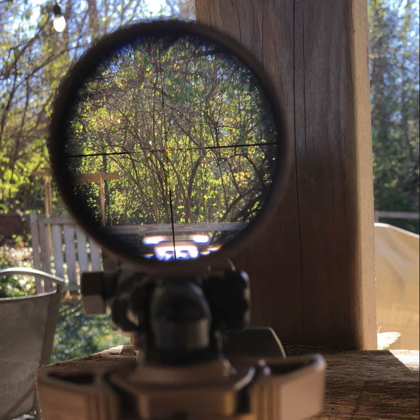 Vortex Razor HD Gen II 1-6x scope Looking through glass