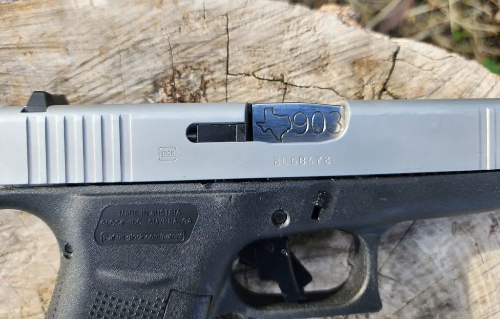 Glock 48 right side silver slide version