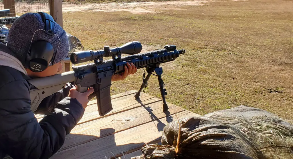 Testing out the Bushnell Banner 2 at a shooting range