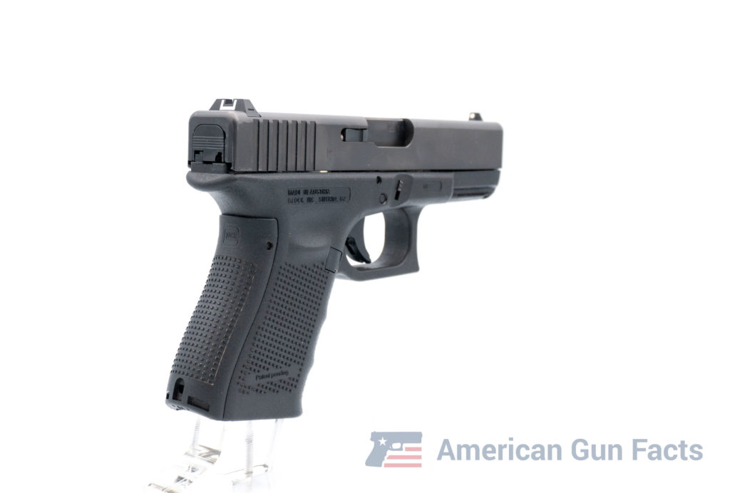 glock 19 gen 4 compact 9mm pistol back right side