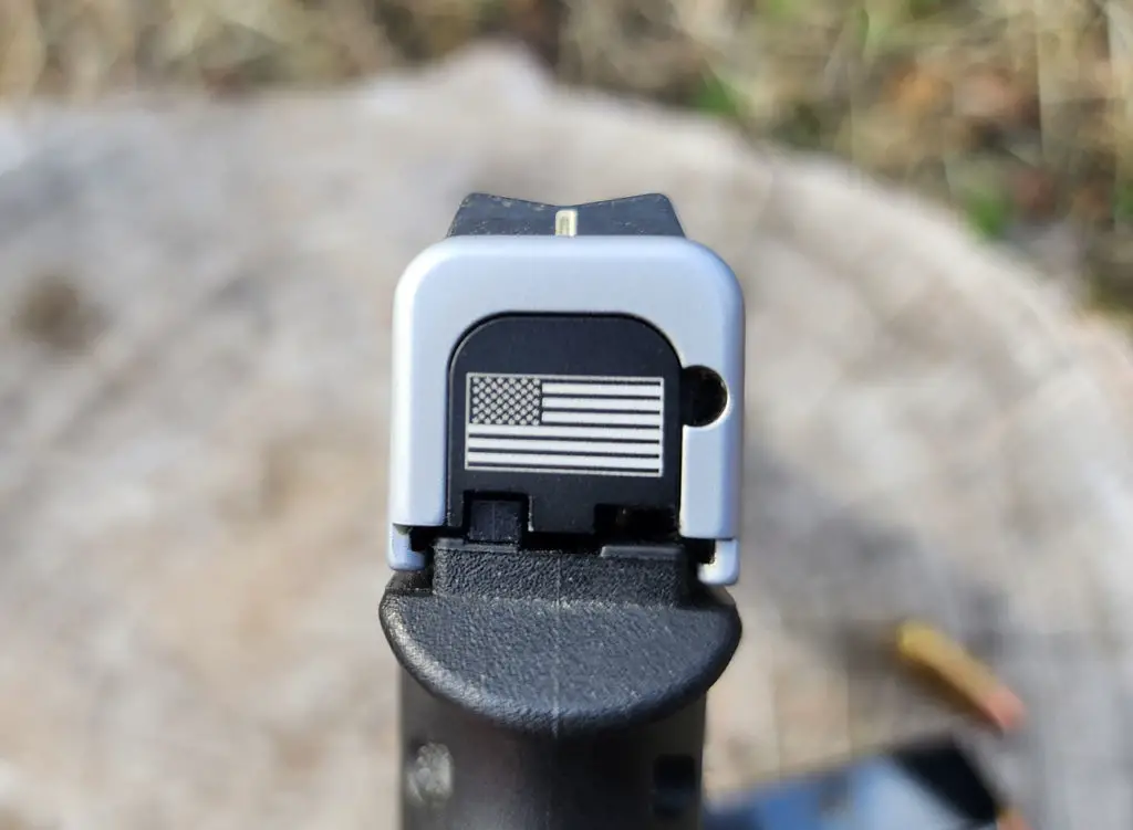 Back iron sights modified of the glock 48