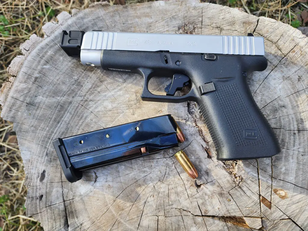 Glock 48 slimline pistol with magazine