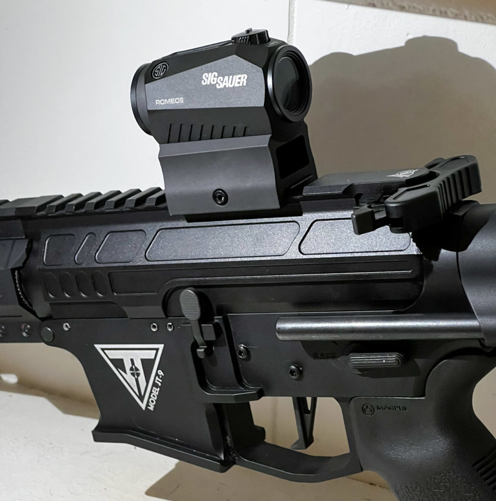 Sig Romeo5 mounted on an ar-15 rifle for self defense