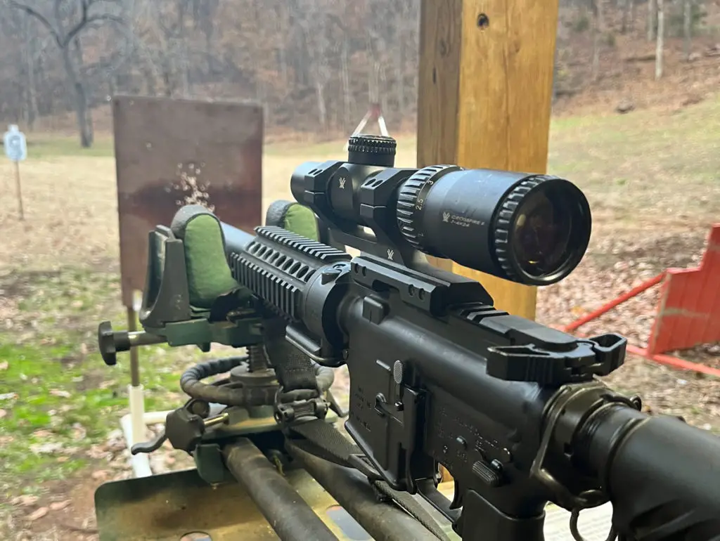 Mounting for  Vortex Crossfire II 1-4X24 scope was easy