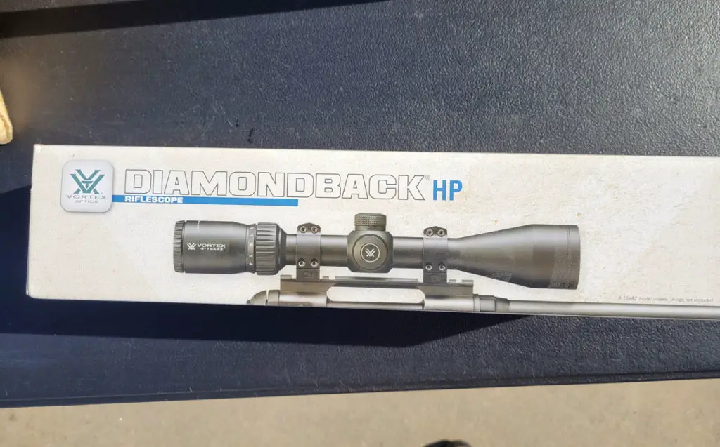 Vortex Diamondback HP Rifle Scope box