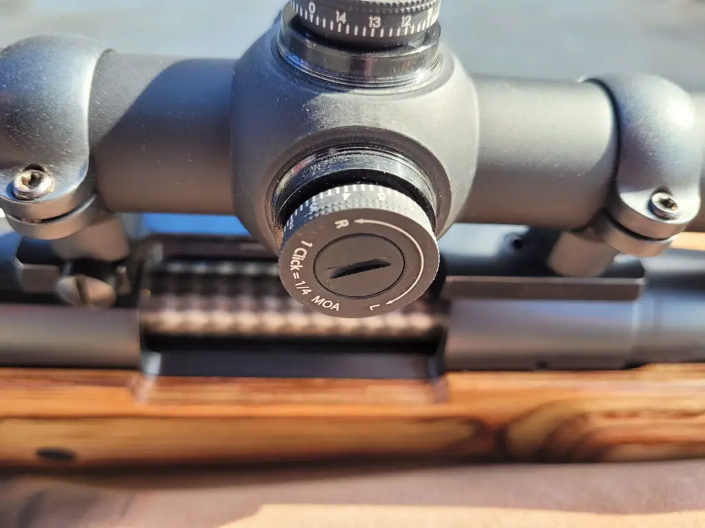 Vortex Diamondback HP Rifle Scope adjustment knobs