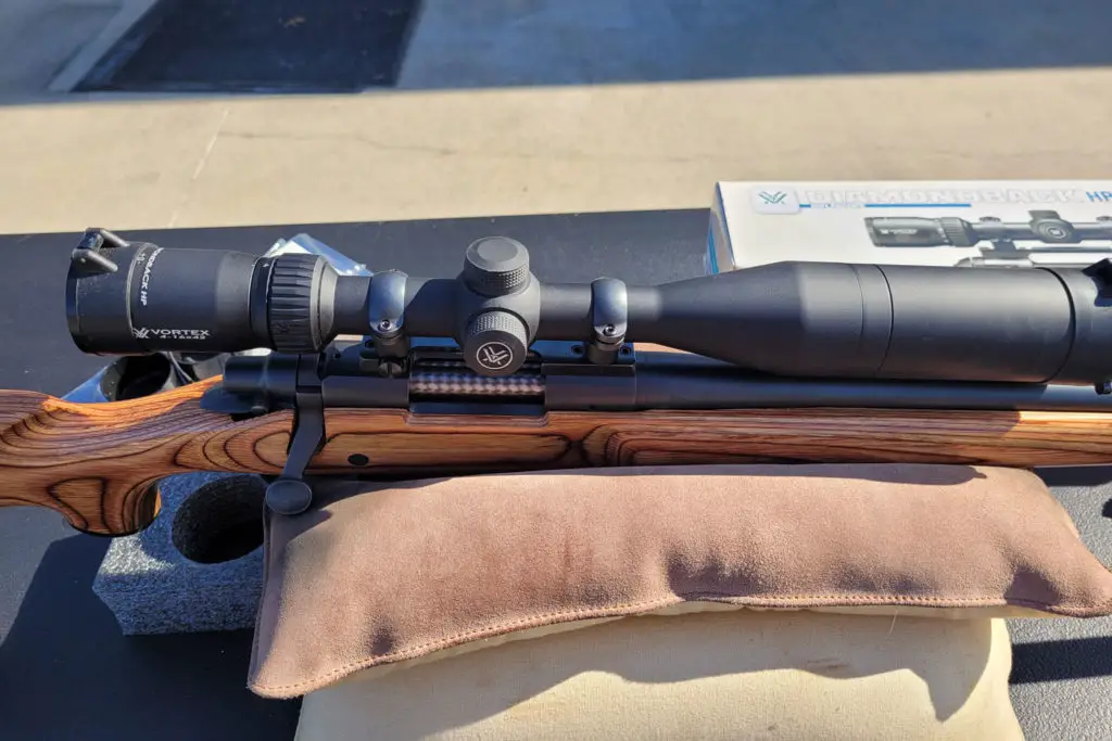 Vortex Diamondback HP Rifle Scope test fire on rifle