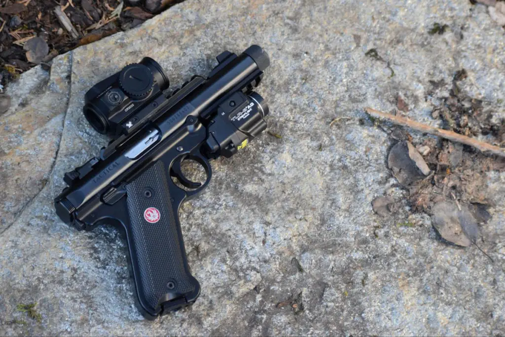 Vortex Sparc mounted on Ruger 22 pistol