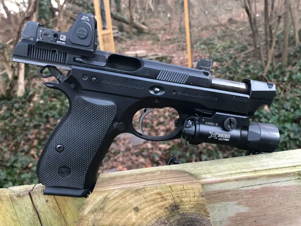 CZ slide running inside of the frame