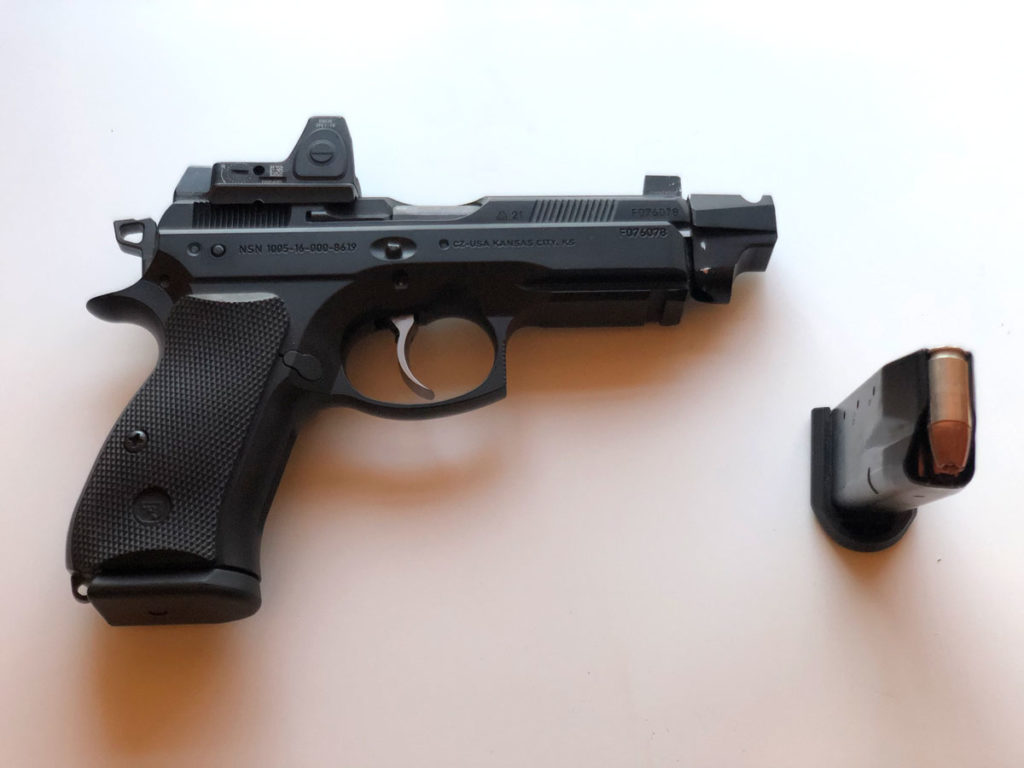 CZ 75 P01 with magazine and pistol
