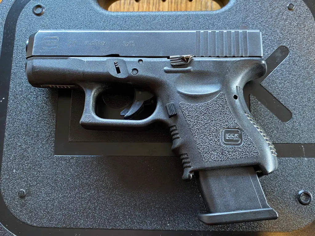 Glock 26 with extended magazine