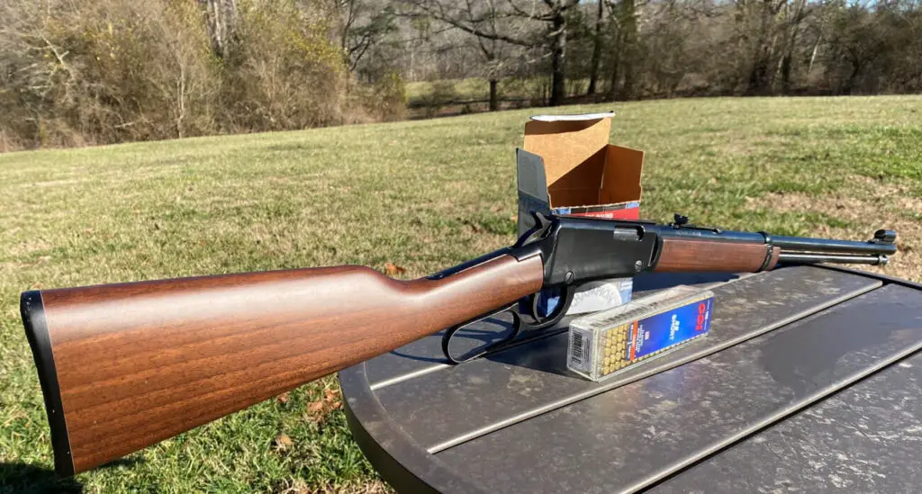 Wood stock of the Henry Lever Action Classic