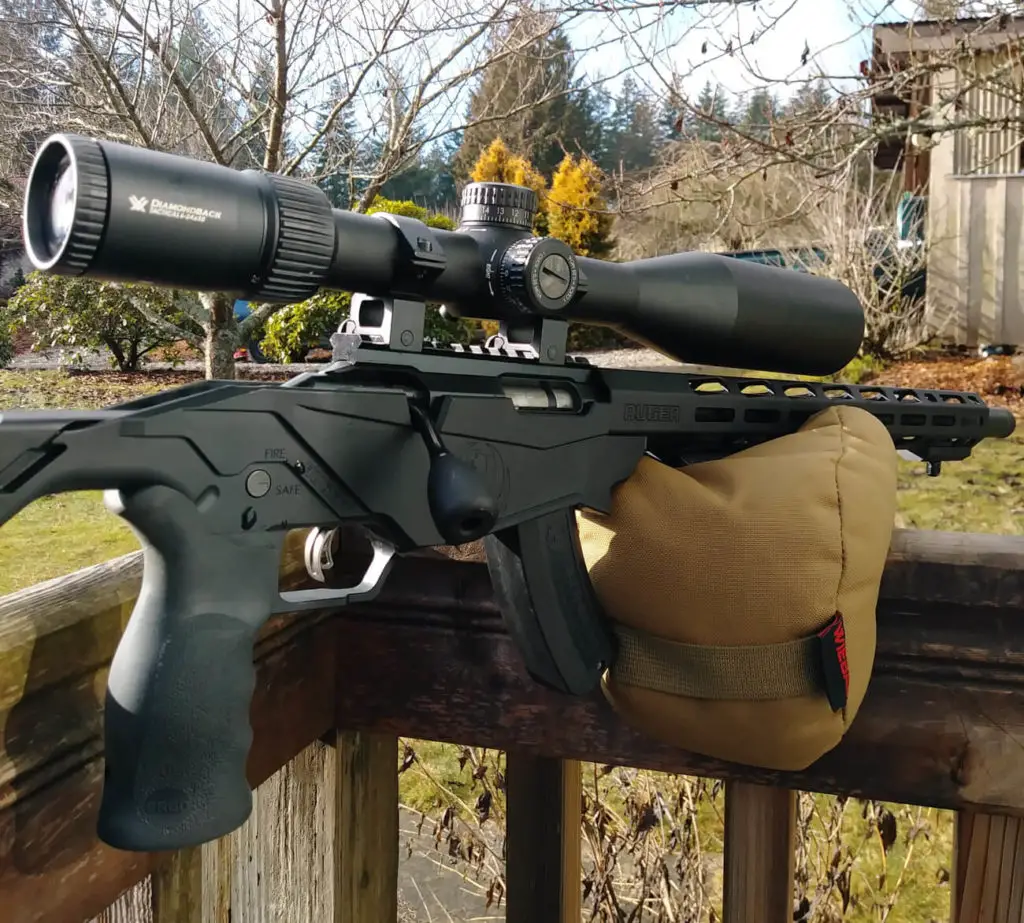 Ruger Precision Rimfire Rifle with a loaded magazine