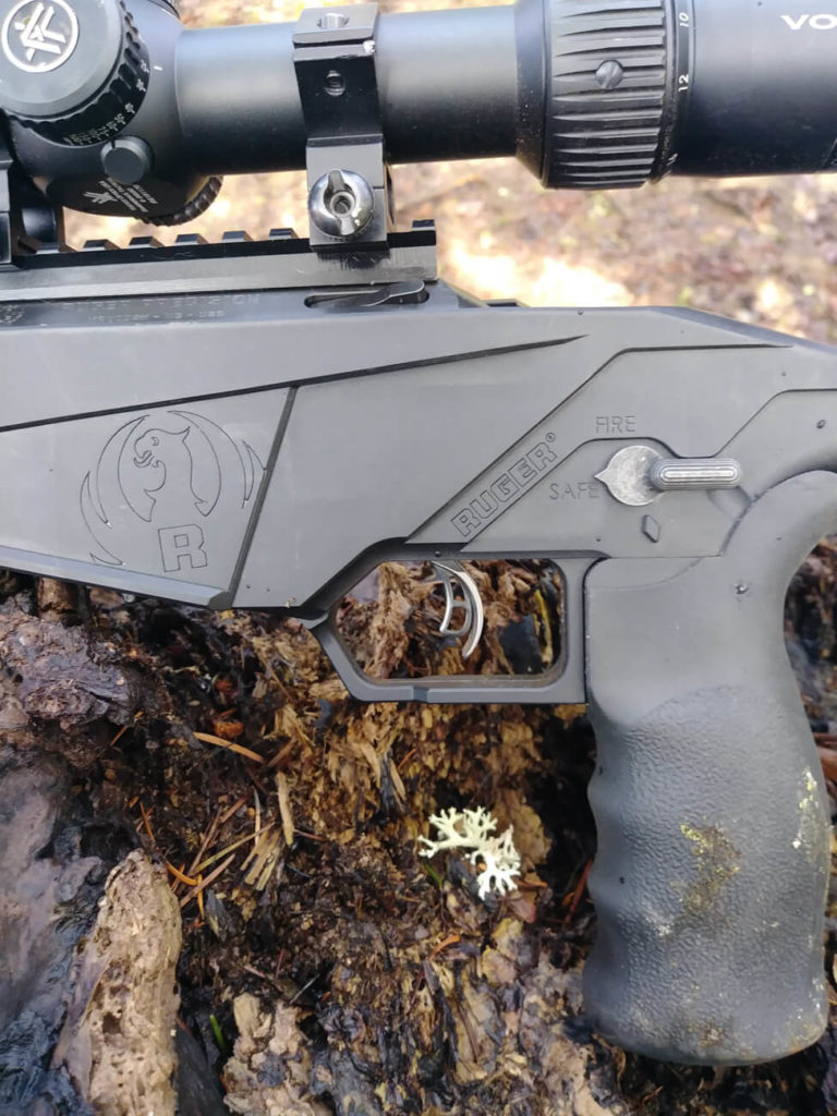 Ruger Precision Rimfire Rifle trigger close up
