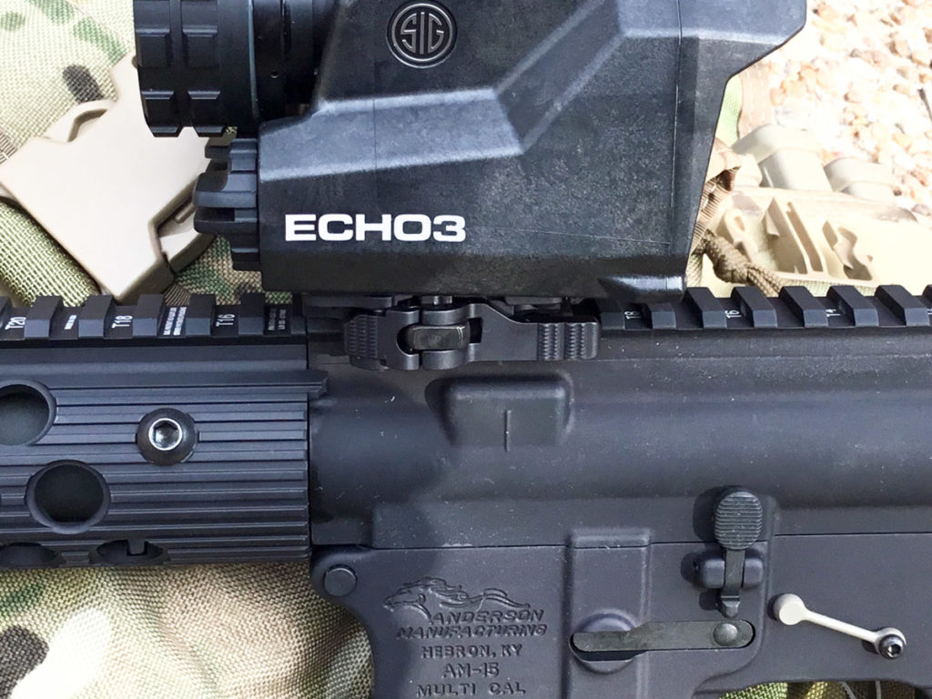 Sig Sauer Echo 3 Mounted on a rifle with quick detach picatinny mount