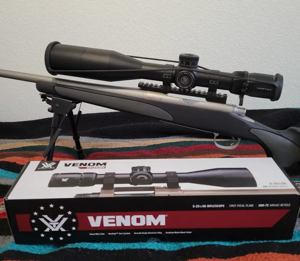 Vortex Venom 5-25X56 FFP Scope with box and lens caps