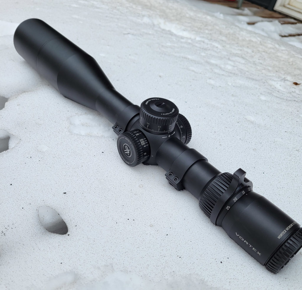 Vortex Venom Scope lying in the snow