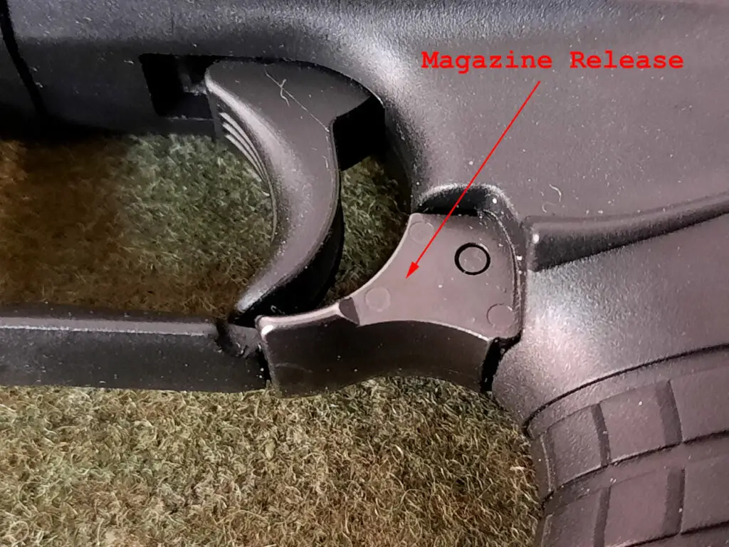 Walther P22 Magazine release lever