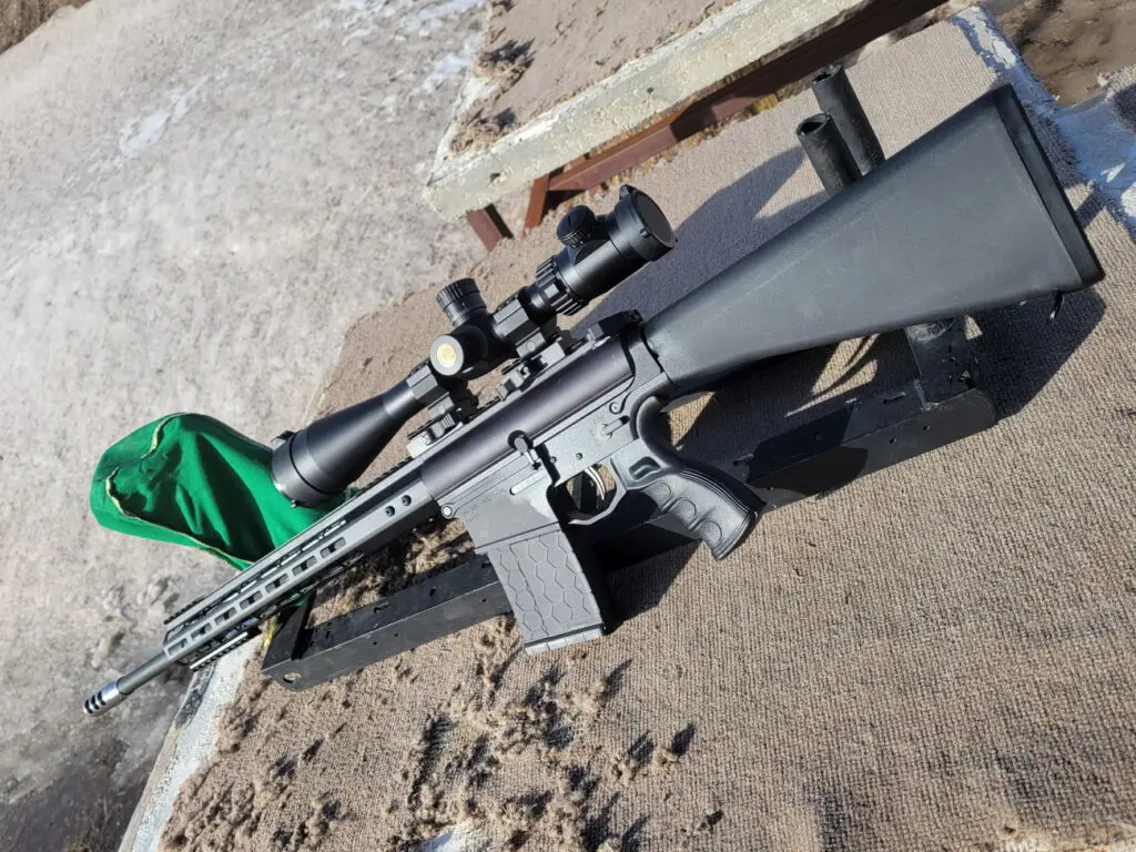 Athlon Argos scope mounted on a rifle