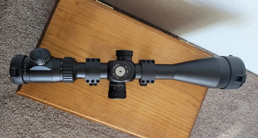 Athlon Argos top view of the scope