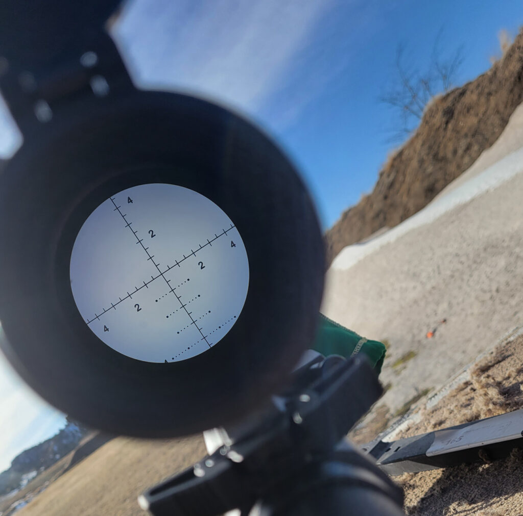 Athlon Argos Reticle Zoomed in