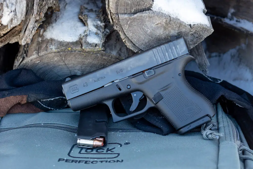 Glock 43 with a loaded magazine