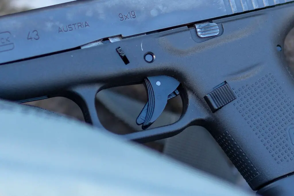 Glock 43 trigger close up