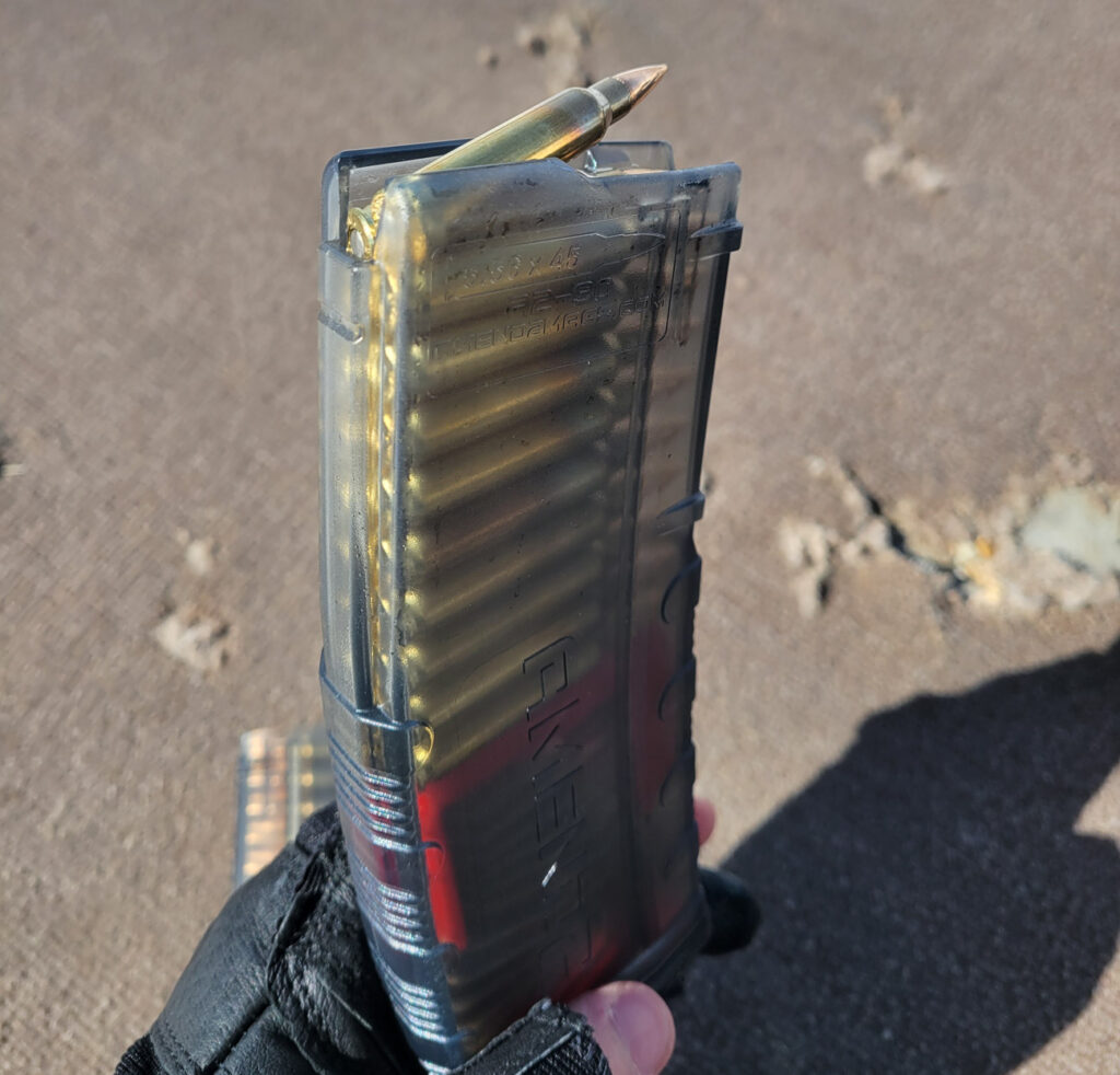 Amend2 Mags with the first round popped out a bit