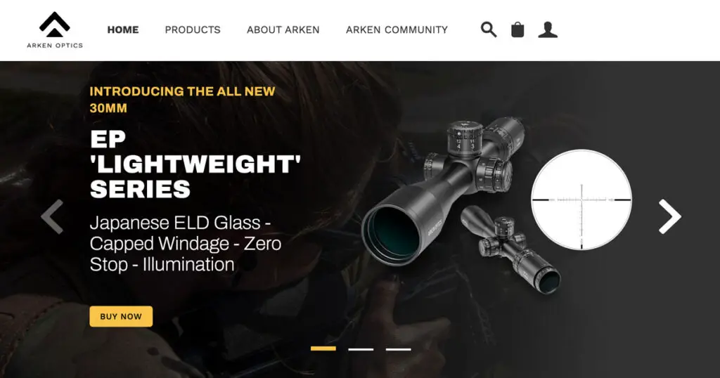 Arken Optics website