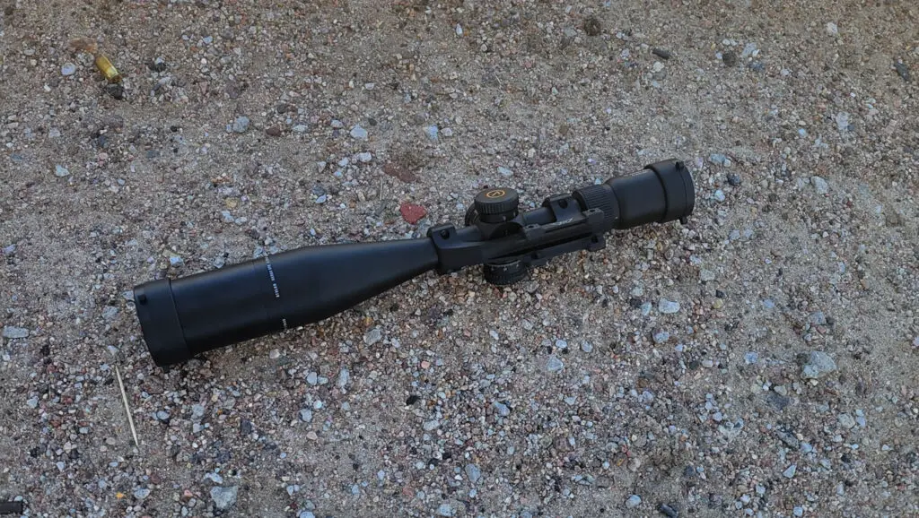 Athlon Heras Scope thrown into some gravel durability test