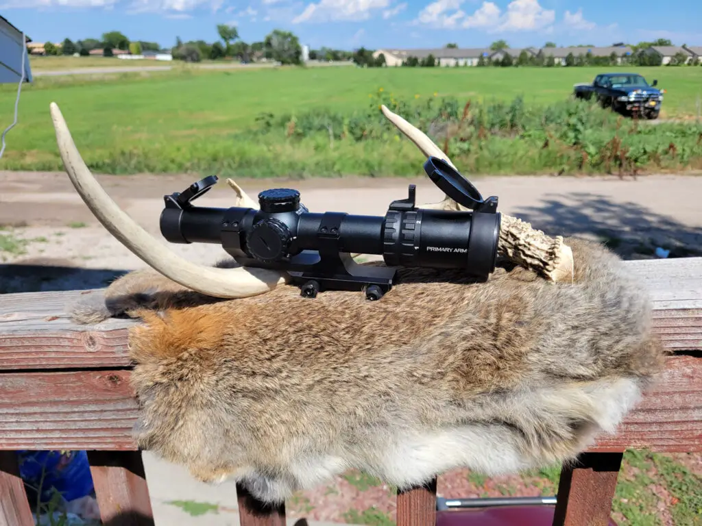 Primary Arms SLX 1-6x24 scope on an animal pelt